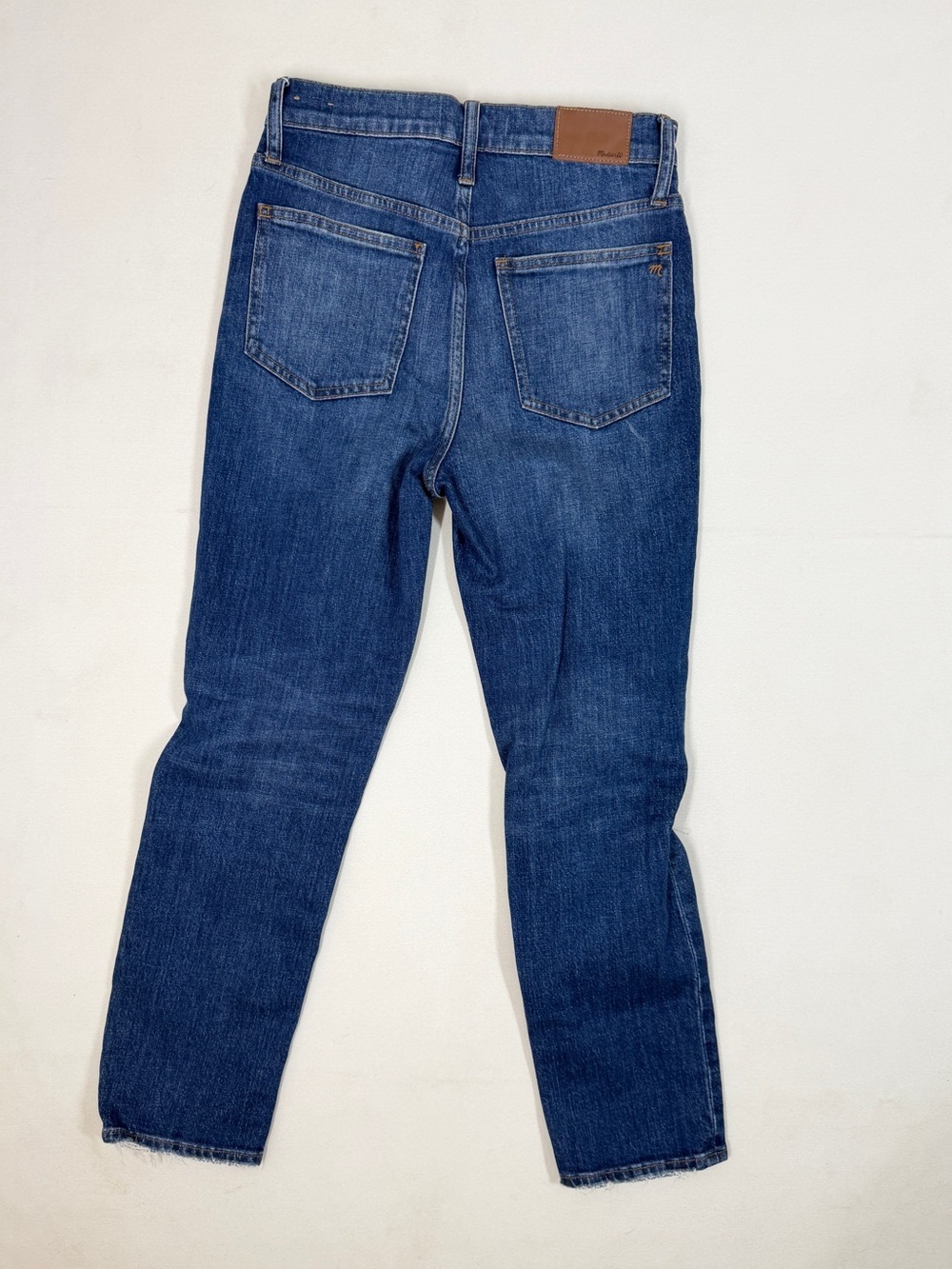 Madewell Womens The Perfect Vintage Crop Jean Blue Size 25 Distressed High Rise - Picture 2 of 9